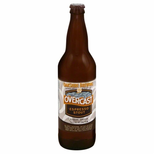 Oakshire Brewing Overcast Espresso Stout Perspective: front