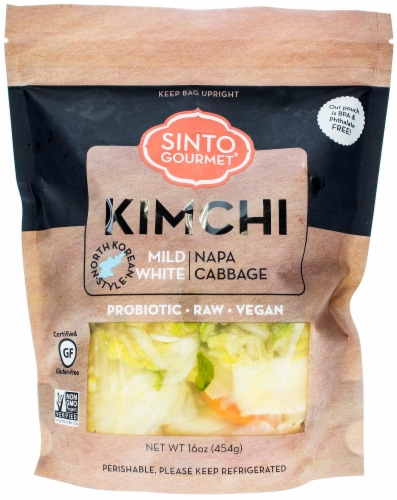 Sinto Gourmet Kimchi Mild White Cabbage Perspective: front