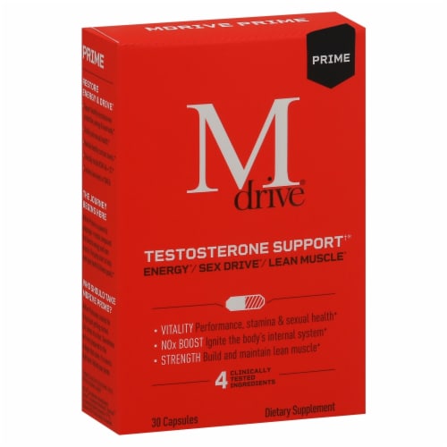 Mdrive® Prime Testosterone Support Capsules Perspective: front