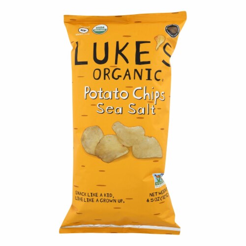 Luke's Organic Sea Salt Potato Chips Perspective: front