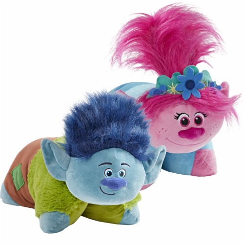 Pillow Pets NBC Universal Trolls Poppy & Branch Plush Toy Combo, 2 ct ...