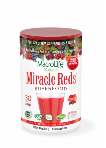 MacroLife Naturals Miracle Reds Antioxidant Super Food Perspective: front