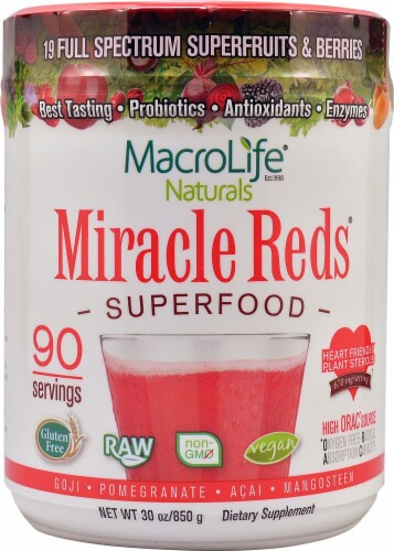 Macro Life Naturals  Miracle Reds Superfood   Berry Perspective: front