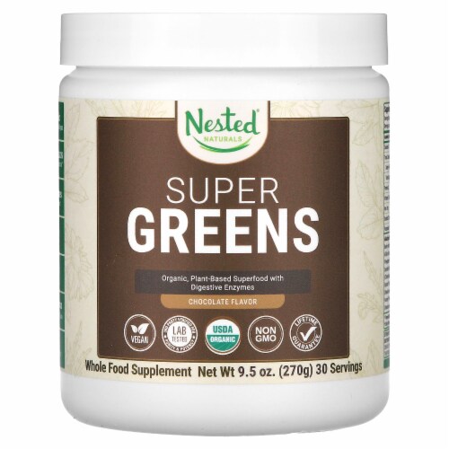 Nested Naturals Super Greens Chocolate 9.5 oz 270 g 9.5 oz Fry s Food Stores