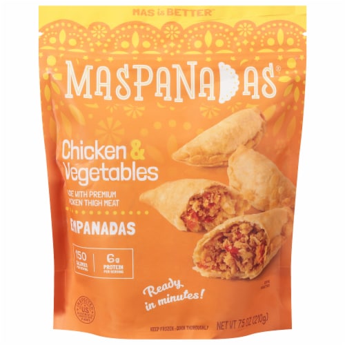 Maspanadas Mini Chicken & Veggie Empanadas Perspective: front
