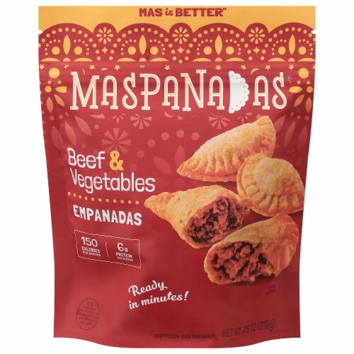Maspanadas® Mini Beef & Vegetable Emapanadas Perspective: front