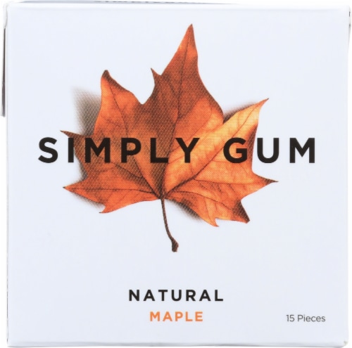 Simply Gum Natural Maple Gum Perspective: front