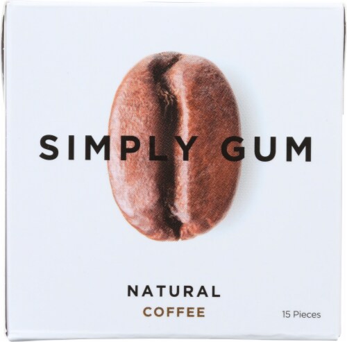 Simply Gum Natural Coffee Gum Perspective: front