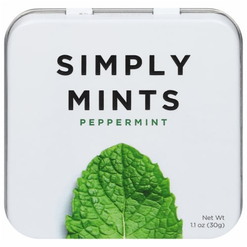 Simply Gum Peppermint Mints Perspective: front