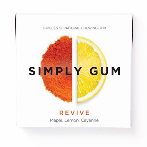 Simply Gum Revive Natural Chewing Gum Perspective: front