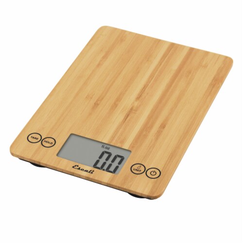 Escali Atri Bamboo Kitchen Scale Perspective: front