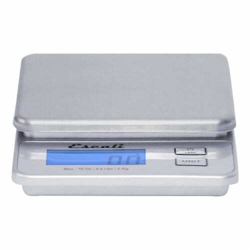 Escali Vera Compact Stainless Steel Precision Digital Scale Perspective: front