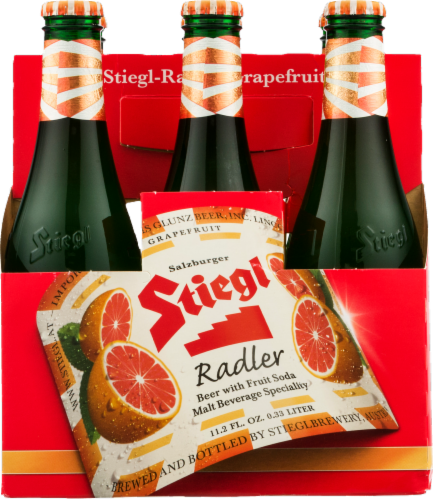 Stiegl Radler Beer with Fruit Soda Perspective: front