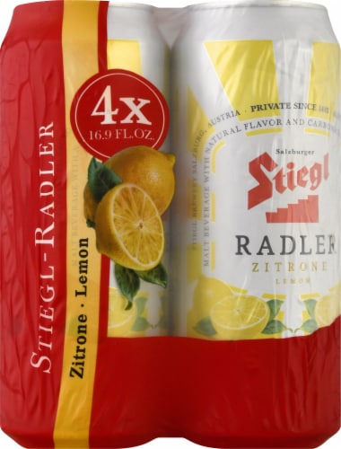 Stiegl Lemon Radler Beer Perspective: front