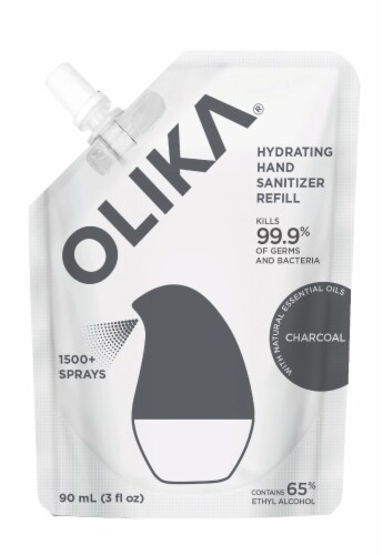 Olika Hydrating Hand Sanitizer with Charcoal Refill Perspective: front