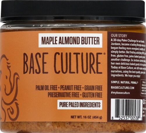 Base Culture Maple Almond Butter Perspective: front