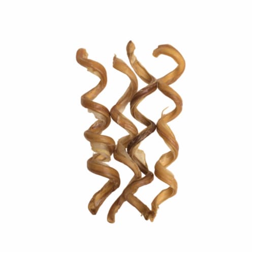 JoJo Modern Pets 7 Inch-10 Inch Beef Curly Bully Stick - All Natural Dog Treats Perspective: front