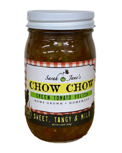 Sarah Jane's Chow Chow Green Tomato Relish Perspective: front