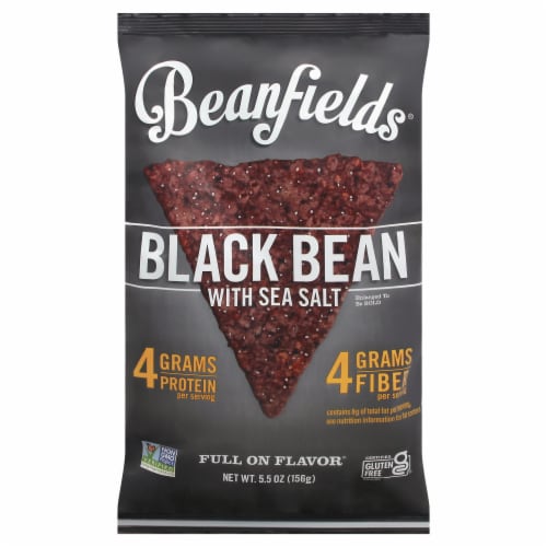 Beanfields Black Bean with Sea Salt Bean Chips Perspective: front