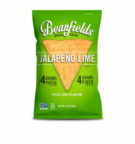 Beanfields Jalapeno Lime Bean Chips Perspective: front