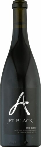 Alexandria Nicole Jet Black Syrah Washington Red Wine Perspective: front