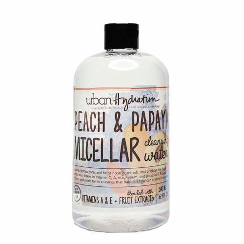 Urban Hydration Peach & Papaya Micellar Cleansing Water Perspective: front