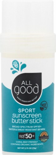 Elemental Herbs  All Good Sport Sunscreen Butter Stick SPF 50+ Perspective: front