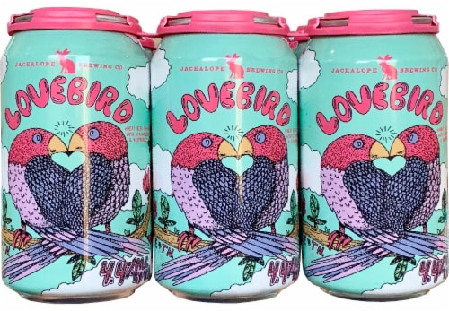 Jackalope Brewing Co. Lovebird Seasonal Beer Perspective: front