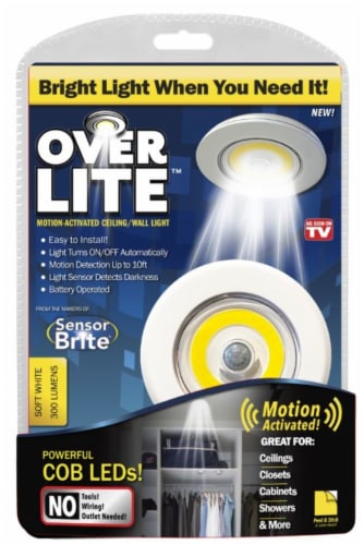 Over LITE Motion Activated Ceiling Wall Light 1 ct Mariano s