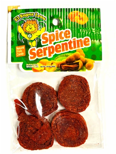 El Super Leon Spice Serpentine Natural Fruit Candy Perspective: front