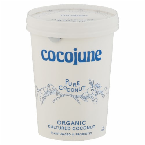 Cocojune Pure Coconut Organic Yogurt Tub Perspective: front