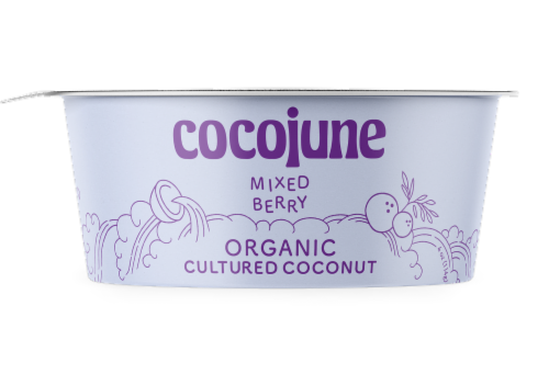 Cocojune Organic Mixed Berry Coconut Yogurt Perspective: front