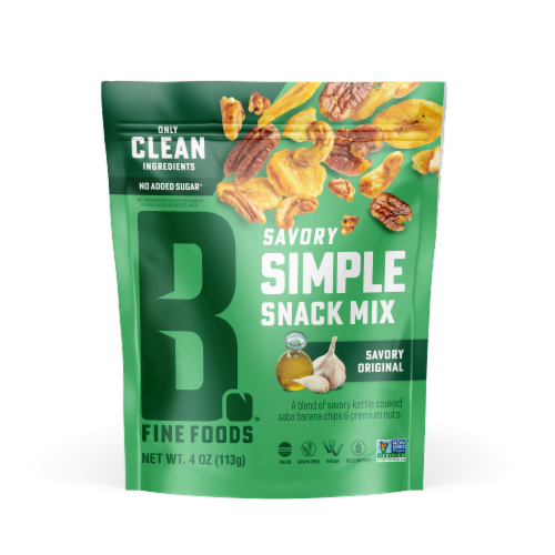 Bubba's Fine Foods Savory Simple Snack Mix Perspective: front
