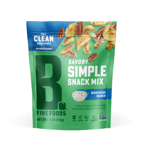 Bubba's Fine Foods Righteous Ranch Grain Free Snack Mix Perspective: front