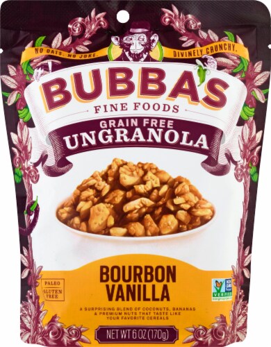 Bubba's Grain Free Bourbon Vanilla UnGranola Perspective: front