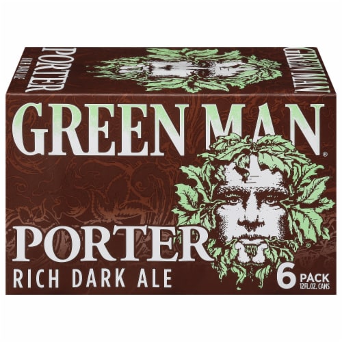 Green Man® Porter Rich Dark Ale Perspective: front