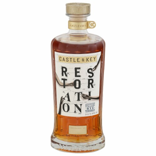 Castle & Key Restoration Kentucky Straight Rye Whiskey Perspective: front