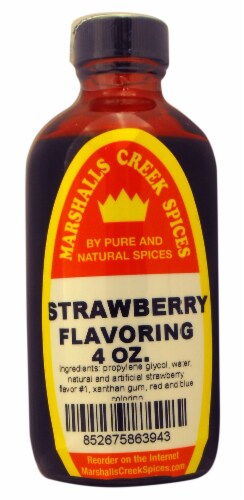 Marshalls Creek Spices STRAWBERRY FLAVORING 4 oz Kosher Perspective: front