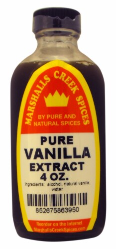 Marshalls Creek Spices VANILLA FLAVORING CLEAR  4 oz Kosher Perspective: front