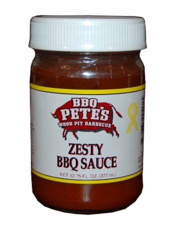 BBQ Pete's Zesty Pulled Pork Sauce Perspective: front