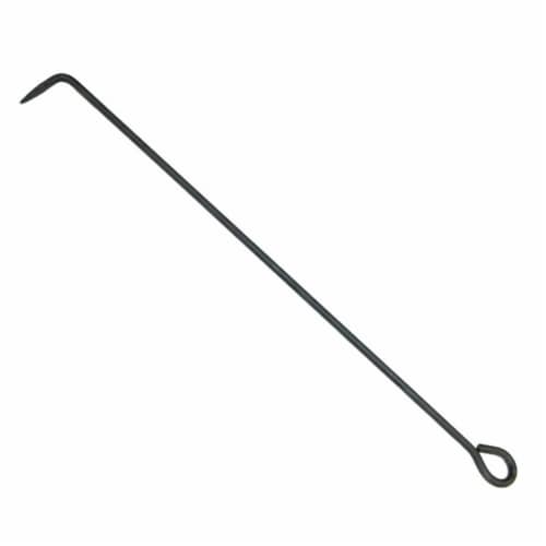 Ohio Flame Of46p Inch Fire Poker 1/2  Thick American Steel - Black Finish Perspective: front