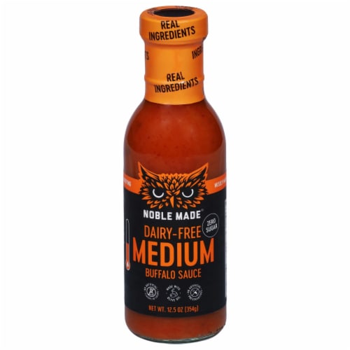 The New Primal Noble Made Medium Buffalo Dipping & Wing Sauce Perspective: front