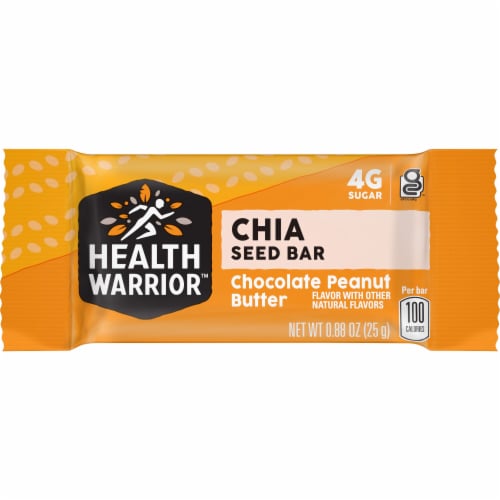 Health Warrior Chocolate Peanut Butter Chia Seed Bars, 1 ct - Kroger