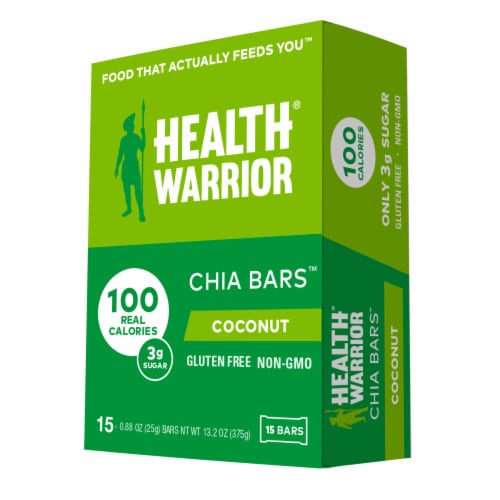 Health Warrior® Coconut Chia Bars Perspective: front