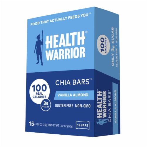 Health Warrior® Vanilla Almond Chia Bars Perspective: front