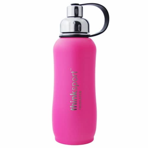 Thinksport TNK-07291 25 oz Insulated Sports Bottle, Hot Pink Perspective: front