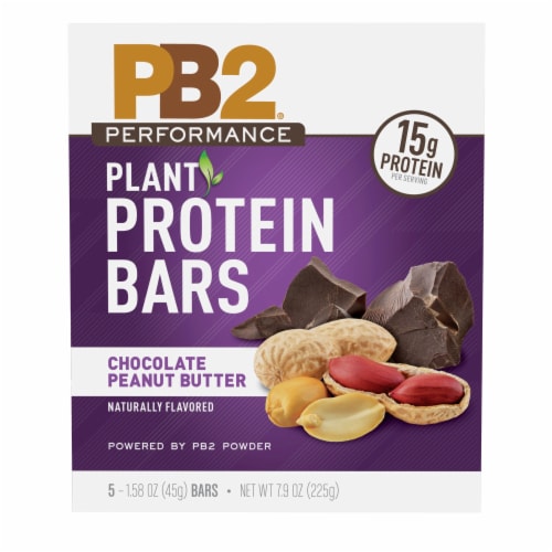 PB2 Performance Chocolate Peanut Butter Protein Bars Perspective: front