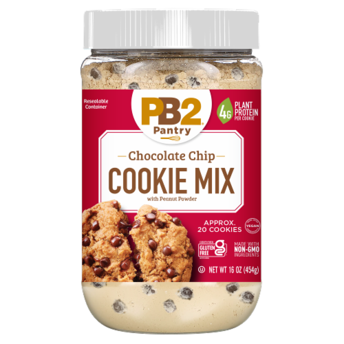 PB2® Pantry Chocolate Chip with Peanut Powder Cookie Mix Perspective: front