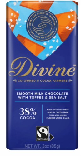 Divine 38% Cocoa Milk Chocolate with Toffee & Sea Salt