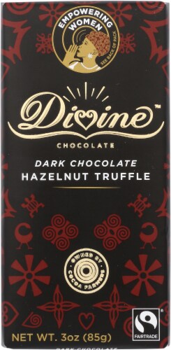 Divine Hazelnut Truffle Dark Chocolate Perspective: front